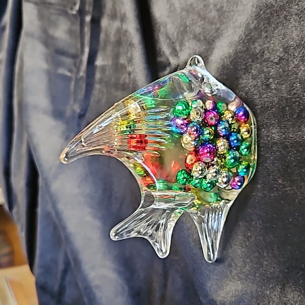Fish with colorful beads